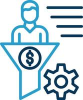Conversion Rate Vector Icon Design