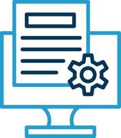 Content Management System Vector Icon Design