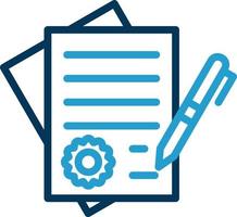 Contract Vector Icon Design