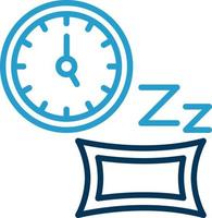 diseño de icono de vector de tiempo de dormir