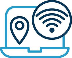 Digital Nomad Hub Vector Icon Design