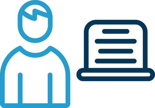 diseño de icono de vector de programador