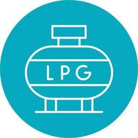 licuado petróleo gas vector icono