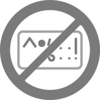 No Cursing Vector Icon