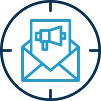 diseño de icono de vector de marketing directo de correo electrónico