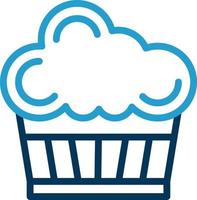 diseño de icono de vector de cupcake