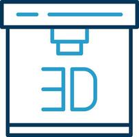 3d Printer Vector Icon Design