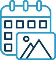 Content Calendar Vector Icon Design