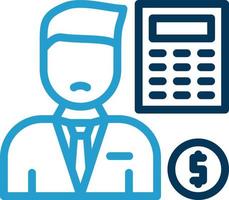 Accountant Vector Icon Design