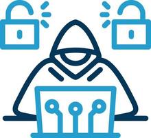 Cyber Attack Vector Icon Design