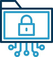 Data Encryption Vector Icon Design