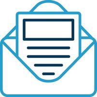 E Newsletter Vector Icon Design