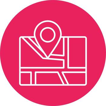 icono de vector de mapa