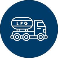 Gas Truck Vector Icon