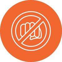 No Assaulting Vector Icon