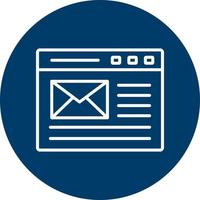 icono de vector de correo electrónico