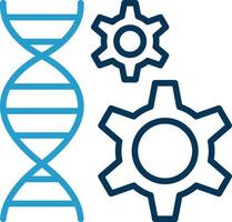 diseño de icono de vector de ingeniería genética