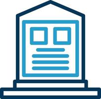 Cemetery Vector Icon Design