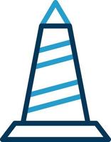 Traffic Cone Vector Icon Design