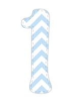 Cute Pastel Number png