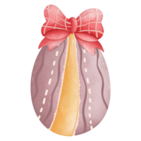 acuarela lindo huevo de pascua, conejito huevo de caza de pascua, elementos de pascua png