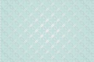 Flat arabic pattern background design vector