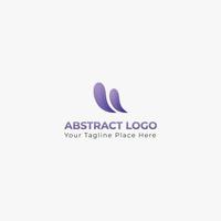 Unique Modern Minimalist Colorful Gradient Illustrations Logo Design For Business Agency vector