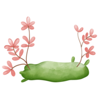 Roca pila con verde musgo, primavera elemento png