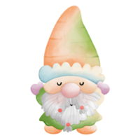 Watercolor cute easter gnome, bunny gnome, Rabbit Gnome Easter Elements png