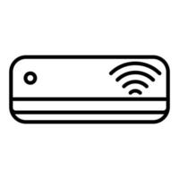 Smart Air Conditioner Icon Style vector