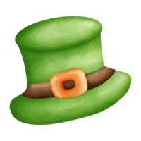 ST Patrick day hat hand drawn watercolor, nordic style, Saint Patrick day Element png