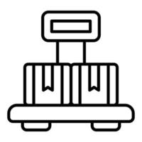 Platform Scale Icon Style vector