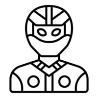 Racer Icon Style vector