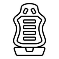 Racing Car Seat Icon Style vector