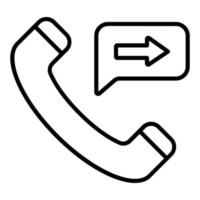 Call Forwarding Icon Style vector