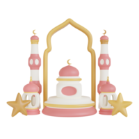 Ramadhan kareem 3d decoratie png