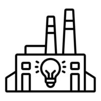 Light Pollution Icon Style vector