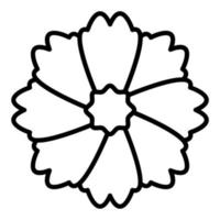 Mint Marigold Icon Style vector