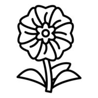 Alpine Forget Me Not Icon Style vector