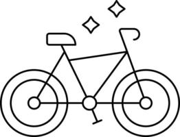 estilo de icono de bicicleta vector