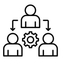 Delegate Icon Style vector