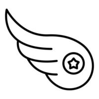 Left Wing Icon Style vector