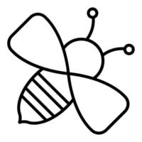 estilo de icono de abeja vector