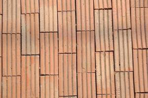 brown brick background corridor in the restaurant photo