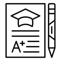 Grade Icon Style vector