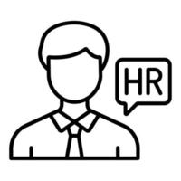 Human Resources Icon Style vector