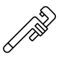 Adjustable Wrench Icon Style vector