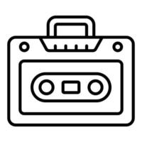 Cassette Player Icon Style vector