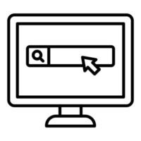 Monitor Icon Style vector