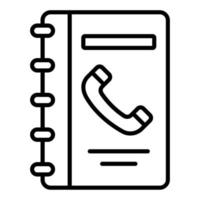 Phone Book Icon Style vector